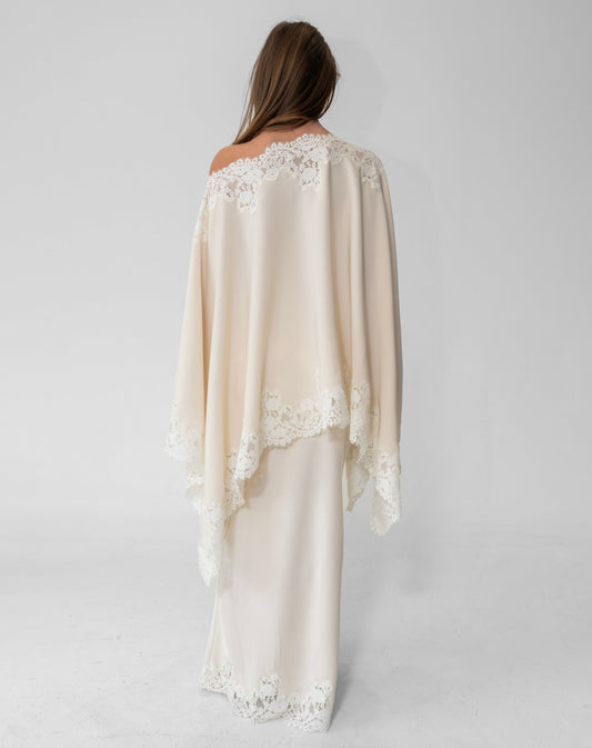 Heather Lace Skirt, Ivory