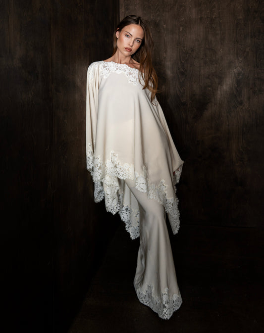 Heather Lace Skirt, Ivory