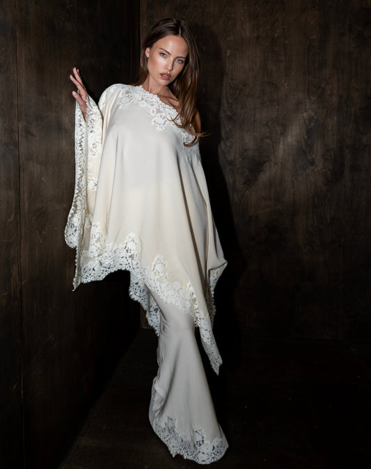 Heather Lace Skirt, Ivory